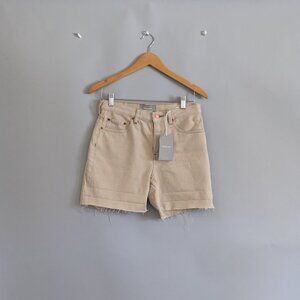 NWT Everlane Organic Cotton Off White Ecru Denim Shorts Size 25